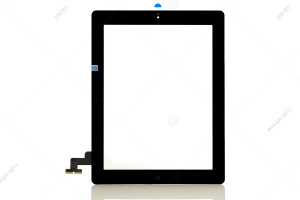 Тачскрин для iPad 2 (2011) черный, с кнопкой HOME, AAA