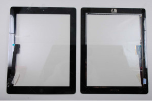 Тачскрин для iPad 3 (2012)/ iPad 4 (2012) черный, с кнопкой HOME, AAA