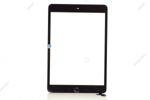 Тачскрин для iPad Mini/ Mini 2 черный, с коннектором и кнопкой HOME