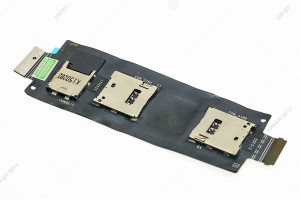 Шлейф для Asus ZenFone 2 Deluxe ZE550ML/ ZE551ML с разъемом SIM и microSD