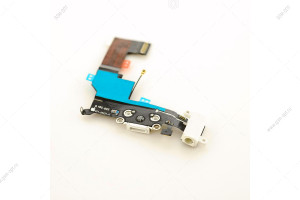 Шлейф для iPhone SE с разъемом зарядки и гарнитуры, белый