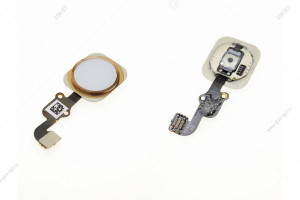 Кнопка HOME для iPhone 6S/ iPhone 6S Plus на шлейфе, с клавишей, розовое золото