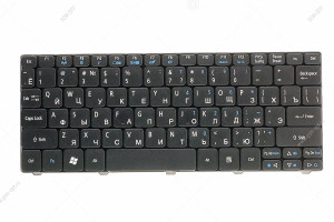 Клавиатура для ноутбука Acer Aspire One 532/ 532h/ B527/ NAV50/ E-Machines 350/ Gateway LT21 черный