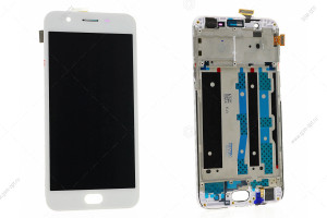 Дисплей для Oppo Mirror F1S с тачскрином в рамке, белый