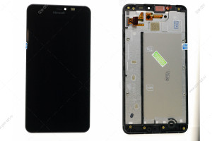 Дисплей для Microsoft (Nokia) 640 XL DS Lumia (RM-1067) с тачскрином в рамке, черный