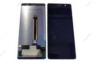 Дисплей для Nokia 7 Plus (TA-1046) с тачскрином, черный