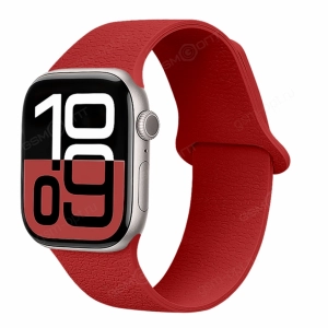Ремешок силиконовый для Apple Watch SE, 38мм, 40мм, 41мм,  Magnet, размер S, красный