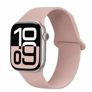 Ремешок силиконовый для Apple Watch SE, 38мм, 40мм, 41мм,  Magnet, размер S, нежно-розовый