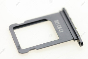 Слот SIM-карты для iPhone 8 Plus черный (без уплотнителя)