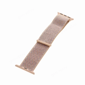 Ремешок нейлоновый для Apple Watch SE, 38мм, 40мм, 41мм,  Sport Loop, светло-розовый