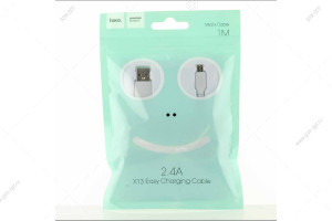 Кабель USB Hoco X13 Easy Charged Micro-USB, 1м, белый