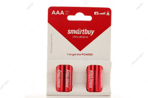 Батарейка алкалиновая AAA, Smartbuy, LR03/4CARD, 4шт в упаковке