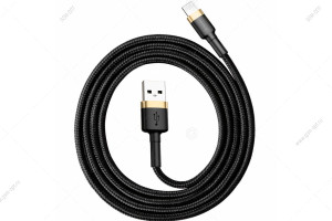 Кабель USB Baseus Cafule Lightning для Apple, 1м, черный-золото