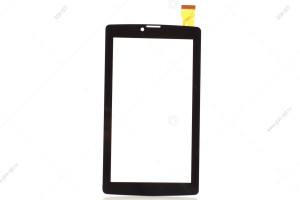 Тачскрин для планшета (7") CX17-009, BQ-7083G Light черный, оригинал (185x104mm) тип закругленный