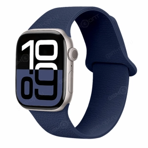 Ремешок силиконовый для Apple Watch SE, 38мм, 40мм, 41мм,  Magnet, размер S, темно-синий