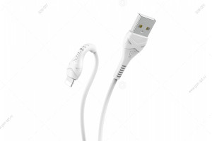 Кабель USB Hoco X37 Cool Power, Lightning для Apple, 1м, круглый, белый