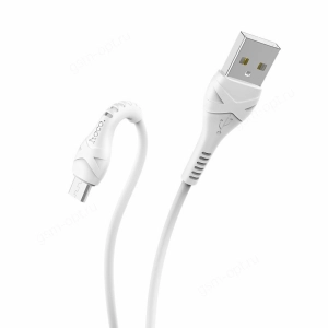 Кабель USB Hoco X37 Cool power, Micro-USB, 1м, белый