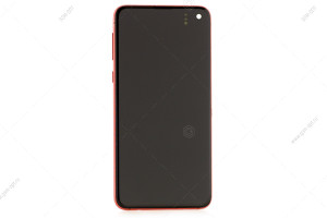 Дисплей для Samsung Galaxy S10e (G970F) в рамке, красный, оригинал