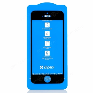 Защитное стекло Zipax FS для iPhone 5, 5S, SE черный