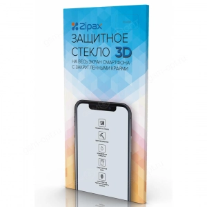 Защитное стекло Zipax 3D для iPhone 11 Pro Max, XS Max, с сеткой на динамик, черный
