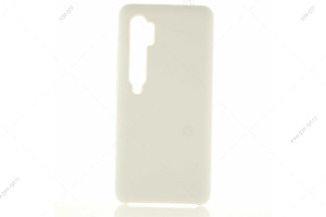 Чехол Silicone Cover для Xiaomi Mi Note 10/ Mi Note 10 Pro (2020) белый