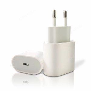 Сетевая зарядка Type-C для iPhone, iPad, Type-C Port PD 20W, AAA-класс, коробка