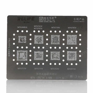 Трафарет Relife для процессоров Mediatek MU3 (T=0.12mm)