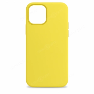 Силиконовый чехол Silicone Case для iPhone 12 Pro Max, ярко-желтый