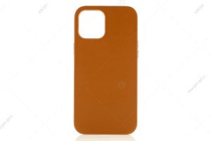 Чехол для iPhone 12 Pro Max Leather Case MagSafe, кожаный с магнитом, коричневый
