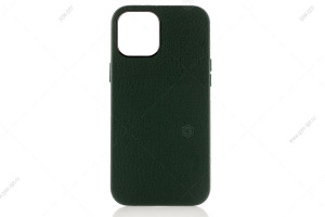 Чехол для iPhone 12 Pro Max Leather Case, кожаный, зеленый
