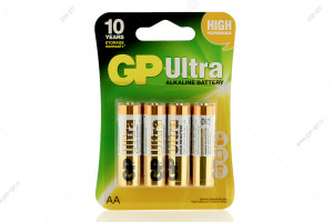 Батарейка алкалиновая AA, GP Ultra, LR06/4B, 4шт в блистере