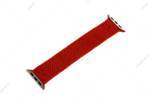 Плетеный монобраслет для Apple Watch 44/ 42мм нейлон, размер S, 130мм, красный