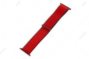 Ремешок нейлоновый для часов Apple Watch 40/ 38мм  трехцветный красный