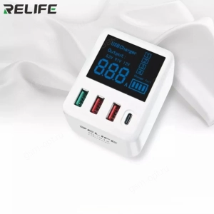 Зарядная станция Relife RL-312, 3USB + Type-C  с дисплеем