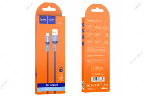Кабель USB Hoco X65 Prime Micro-USB, 2.4A, 1м, синий
