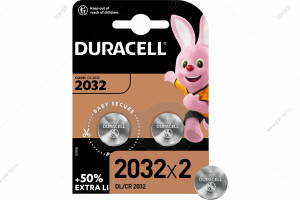 Батарейка Duracell CR2032-2BL, 2шт в блистере