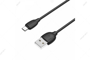 Кабель USB Borofone BX19 Benefit, Micro-USB, 1м, черный
