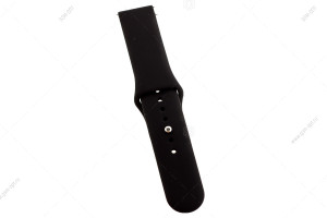 Ремешок силиконовый для часов Silicone Band iWatch 22мм дизайн Apple Watch, #02 черный