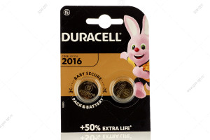 Батарейка Duracell CR2016-2BL, 2шт в блистере