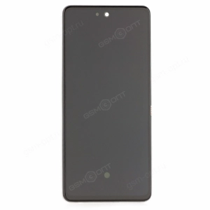 Дисплей для Samsung Galaxy A52 (A525F)/ A52s (A528B) в рамке, серебристый, оригинал