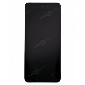 Дисплей для Realme C55 в рамке, черный
