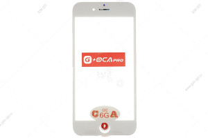 Стекло дисплея для переклейки G+OCA Pro для iPhone 6 белый, в рамке + OCA