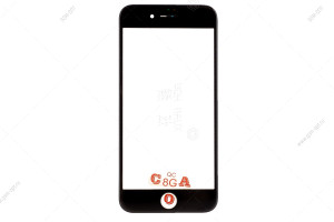 Стекло дисплея для переклейки G+OCA Pro для iPhone 8 черный в рамке + OCA