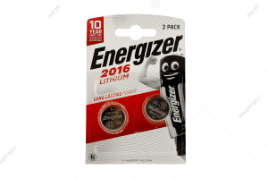 Батарейка Energizer CR 2016-2BL, 2шт в блистере