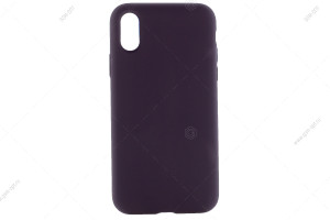 Силиконовый чехол Full Case для iPhone XS, темно-фиолетовый