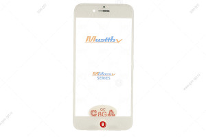 Стекло дисплея для переклейки Musttby для iPhone 8 белый в рамке + OCA