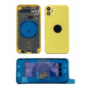 Корпус G+OCA Pro для iPhone 11 желтый + комплект клавиш