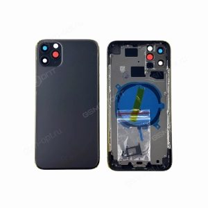 Корпус G+OCA Pro для iPhone 11 Pro Max серый + комплект клавиш