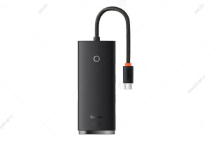 USB-концентратор Type-C HUB Baseus 4в1: 4 USB3.0 порта, черный