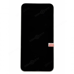 Дисплей для Samsung Galaxy A54 5G (A546B) в рамке, серебристый (белый), оригинал